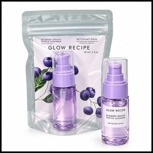2 x Glow Recipe Blueberry Bounce Gentle Cleanser Hydrating 30mL 1oz. Travel Size